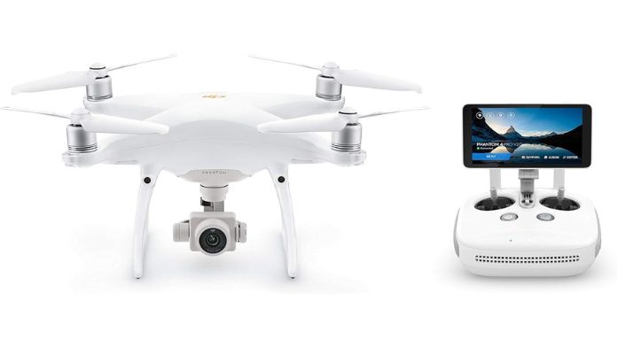 DJI Phantom 4 Pro Plus V2.0 - Drone Quadcopter UAV with 20MP Camera 1 CMOS Sensor 4K H.265 Video 3-Axis Gimbal, Remote Controller with 5.5